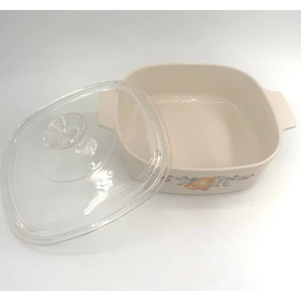 Vintage‎ Corning Ware A-2-B Abundance 2L Casserole Dish w/Lid Pyrex A9C Baking